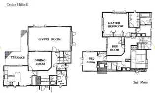 東京都目黒区柿の木坂1【一戸建】の間取り