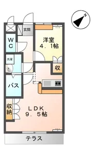 Prosperita(プロスペリタ)【1階】の間取り