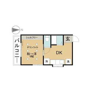 スワンハイツ並木【1階】の間取り