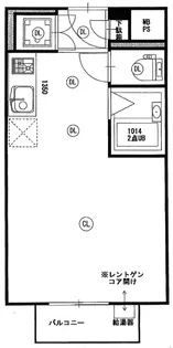 パークサイド六本木【1階】の間取り