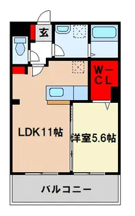 マウンテンブルーバード【2階】の間取り