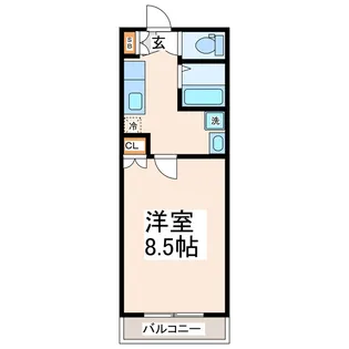 エル大江A【1階】の間取り