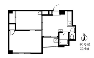 清澄マンション【8階】の間取り