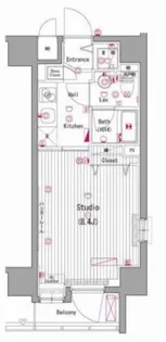 東京都港区芝5【マンション】の間取り