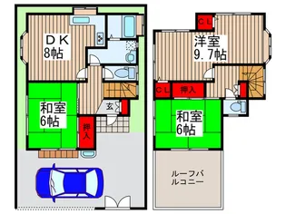 東京都武蔵村山市岸1【一戸建】の間取り