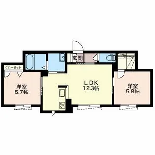 Alegria E【1階】の間取り