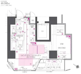 ZOOM中目黒【8階】の間取り