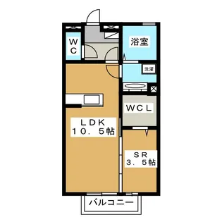 ラフィーネ・コアッツァ【2階】の間取り