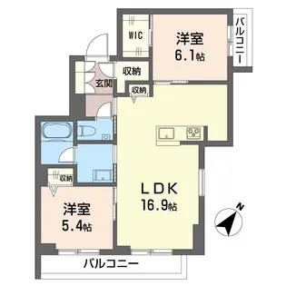 カーサレジオ新川崎【3階】の間取り