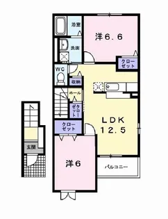 リリー【2階】の間取り