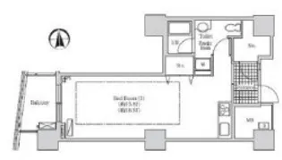 アクティ汐留【12階】の間取り