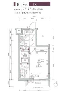 スカイコートグランメゾン御殿山【2階】の間取り