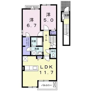リメインズ湘南【2階】の間取り