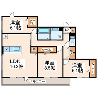 ラ メゾン アン【3階】の間取り