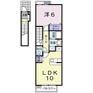 カ-サ フレイズ A【2階】の間取り