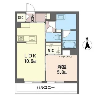 セゾン プラージュ【2階】の間取り