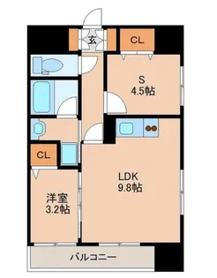 バリューエクセ【10階】の間取り