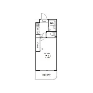 ウエストアベニュー【1階】の間取り