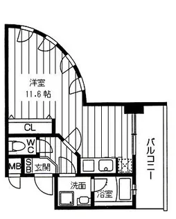 ウィルテラスなんば南(旧サムティナンバ南)【7階】の間取り