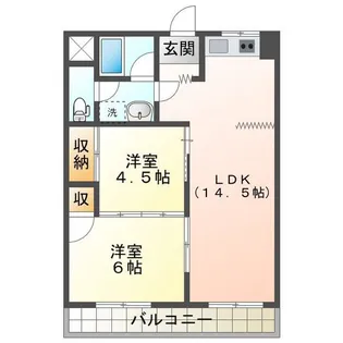 ガーデンヒルズ2号館【1階】の間取り