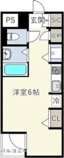 ドゥマン梅田【3階】の間取り