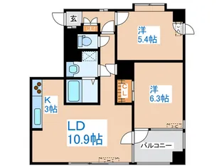Ys裏参道【4階】の間取り