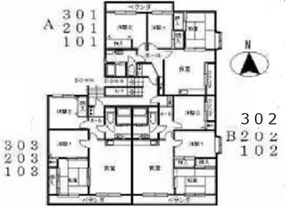 レジデンス小山【1階】の間取り