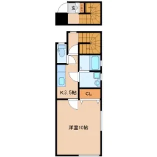 ソレイユ向山壱番館【2階】の間取り