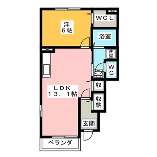 ウィン ヴィレッジ A棟【1階】の間取り