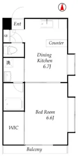 アーサクラスト横浜【5階】の間取り