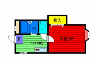 給田ハウス【2階】の間取り