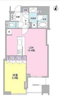 大崎ウエストシティタワーズ E棟【5階】の間取り