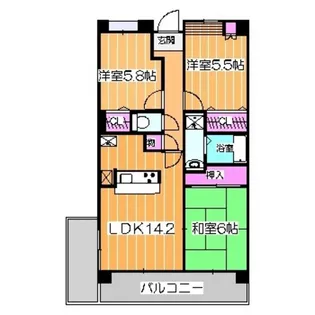サンパティーク【2階】の間取り