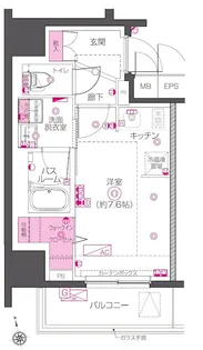ZOOM秋葉原NORTH【7階】の間取り