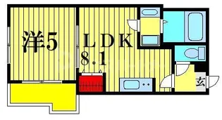 VERDE北松戸【1階】の間取り