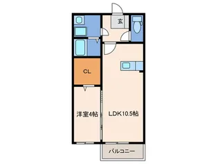 ディアコート富士見【1階】の間取り