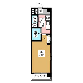 パークフラッツ金山【8階】の間取り