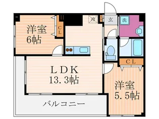カスタリア壬生の間取り