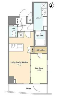 ディームス東新宿【6階】の間取り