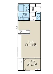 ガーデンシティ長潟【1階】の間取り
