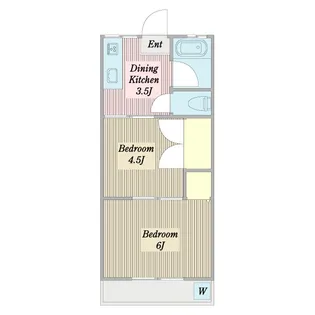 うれし野ハウス【2階】の間取り