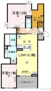 ビルゴ中吉野【3階】の間取り
