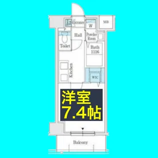 プレイズシード名古屋亀島【3階】の間取り