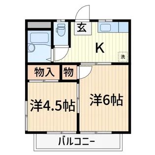 ヤマジンハイツ3【2階】の間取り