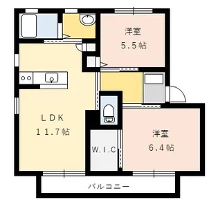 メゾン・シャルムM【1階】の間取り