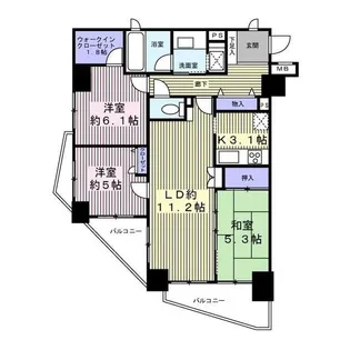 グランティオ平塚(020397)【9階】の間取り