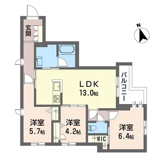 ピステン M【3階】の間取り