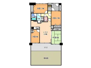 ナイスグランソレイユ越戸【1階】の間取り