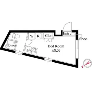 (仮称)JASPER市ヶ谷【2階】の間取り