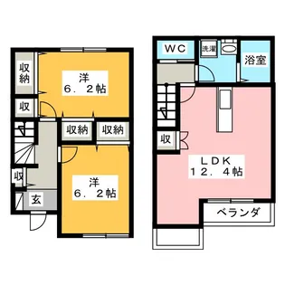 シンフォニア狭山【1階】の間取り
